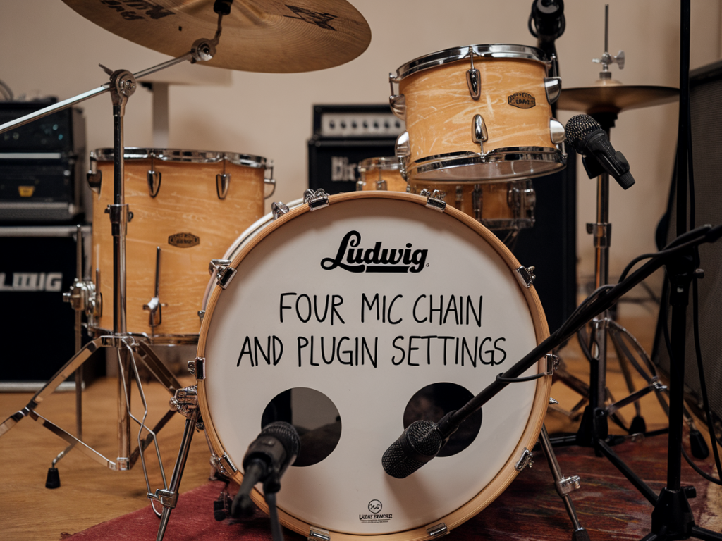 The four-mic chain and plugin settings I use to get a fat modern kick from a vintage ludwig