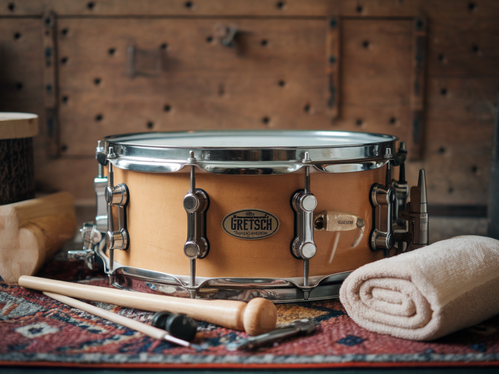 Tune a vintage gretsch snare for modern pop: step-by-step dampening and batter head choices